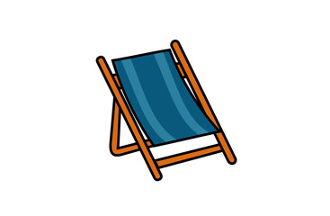 vector beach chair