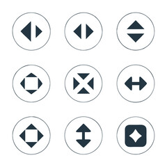 Minimal Arrow Icon Set Vector design.