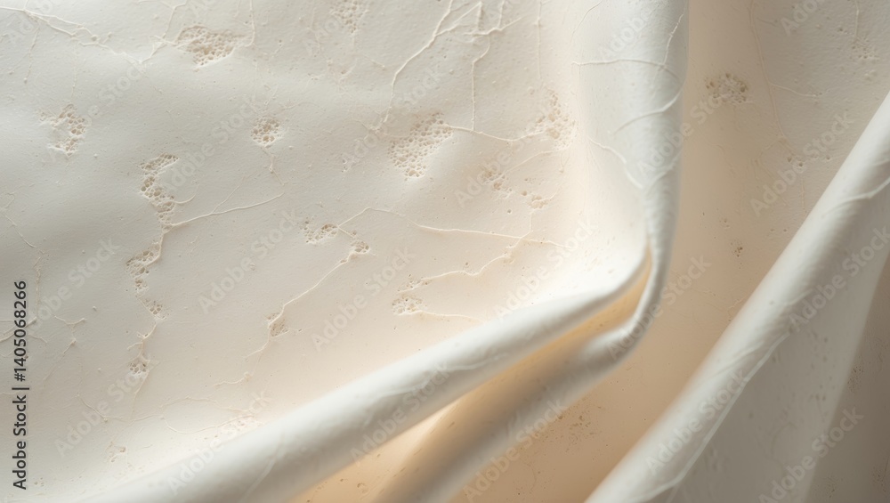 Poster background composed of a sheet exhibiting a light beige fibrous texture