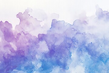 Fototapeta premium Purple and blue hues on a bright white banner