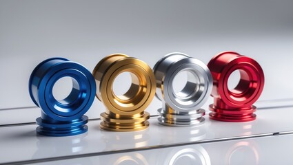A close-up on the production process of a batch of CNC parts.