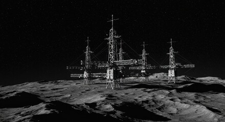 Galactic Communication Array on Asteroid