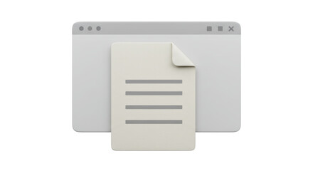 Isolated Document File Icon
