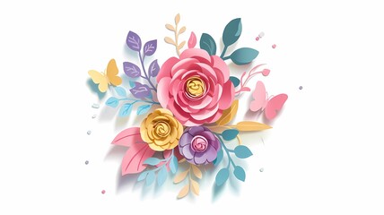 Paper Flowers Bouquet