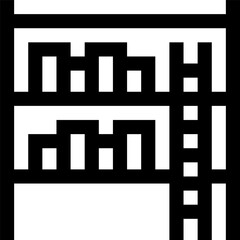 shelf Illustration on a white background     