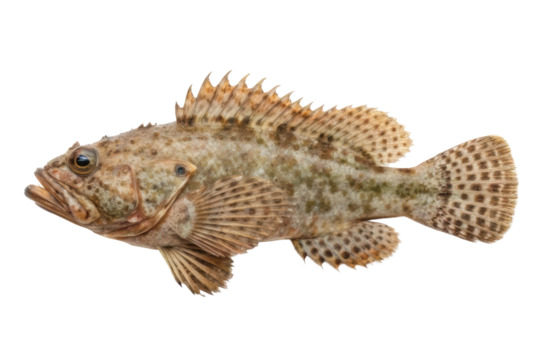 Unique freshwater fish showcasing natural colors and detailed fins for educational use