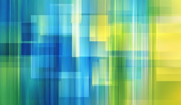 Abstract vibrant color blocks and lines