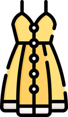 sundress Illustration on a white background    