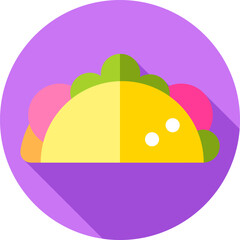 taco Illustration on a white background    