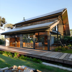 Stunning Modern Eco Friendly House with Solar Panels