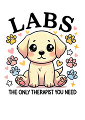 Labrador Retreiver,  SVG File, PNG File, Print on Demand, T-shirt, Mugs, Hoodie, Stickers, Posters, Wall Frame, Dog Lover