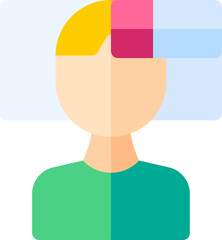 tiredness Illustration on a white background    