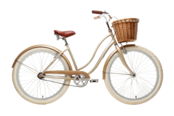Stylish bicycle with a basket designed for leisurely rides and urban exploration during sunny days