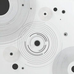 The image is a collage of circles and dots, with a white background