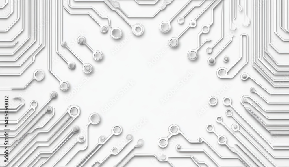 Poster Circuit board pattern design