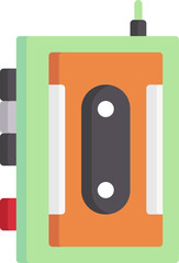 walkman (2) Illustration on a white background     