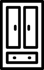 wardrobe Illustration on a white background  