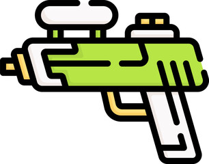 water gun Illustration on a white background  