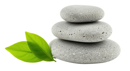 Isolated Stack of Spa Stones