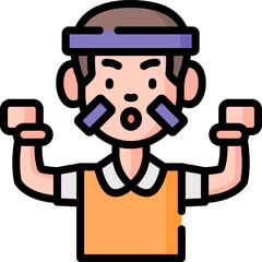 activist Illustration on a white background    