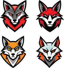 Obraz premium Jackal head mascot logo design vector