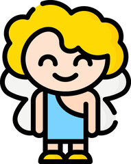 angel Illustration on a white background    