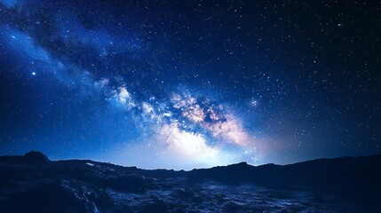 Naklejka premium starry night sky