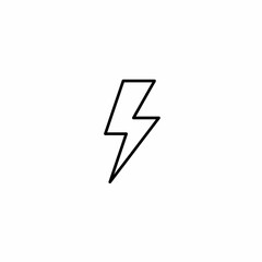 Fototapeta premium Simple Lightning Bolt Icon Vector Graphic Illustration