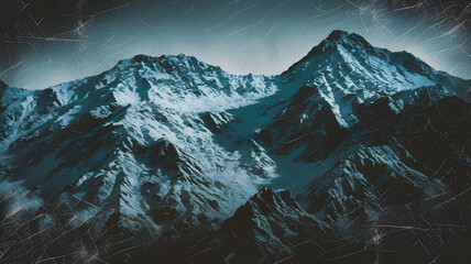 Majestic Snowy Peaks: A Breathtaking Mountain Landscape