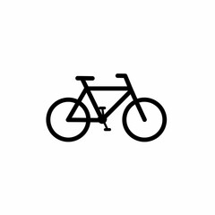 Fototapeta premium Simple Line Art Bicycle Icon Perfect for Cycling Websites and Apps