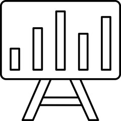 bar chart Illustration on a white background  