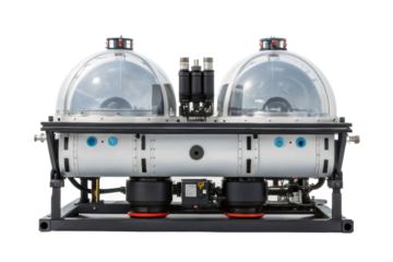 Advanced underwater breathing apparatus designed for deep sea exploration and diving safety applications with dual chamber system
