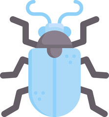 beetle Illustration on a white background    