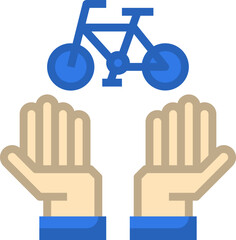 bike Illustration on a white background 