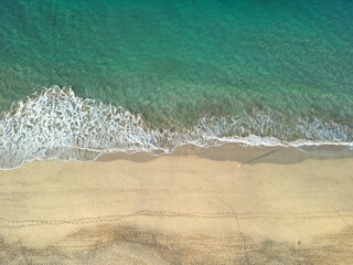 Aerial photography above Morro Jable, Fuerteventura, Spain