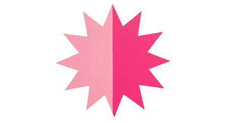 Isolated Pink Star Burst