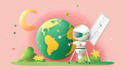 Obraz premium Team of remote freelancers exploring gigapixel-standard technology across the digital world in a creative space