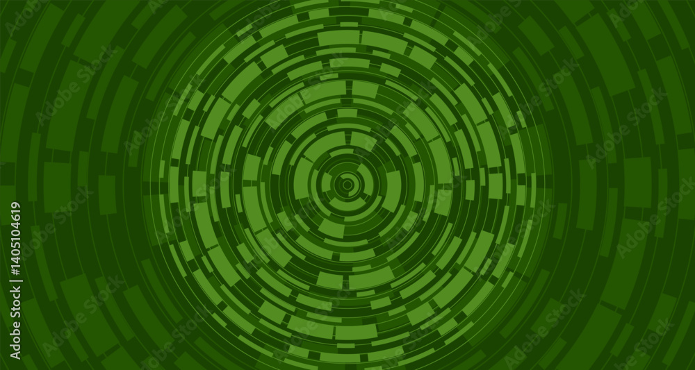Poster abstract background featuring concentric rings and segmented circular shapes in varying shades of gr