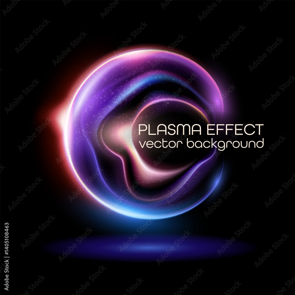Poster vector abstract background with smooth neon gradients in pink and blue tones. ideal for modern desig