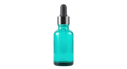 Isolated Blue Dropper Bottle