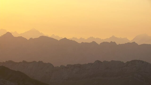 Mountain sunset