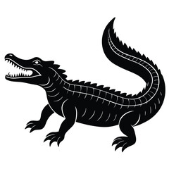 Green Lizard Gecko Illustration on White Background with Close-up View of Tail and Scales