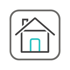 Obraz premium House Icon Representing Home and Real Estate