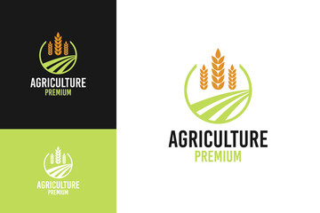 Agriculture logo design template vector illustration