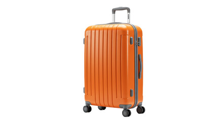 Isolated Orange Suitcase