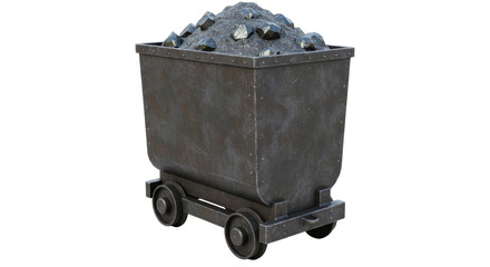 Isolated Coal Cart