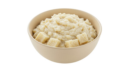 Isolated Bowl of Grits