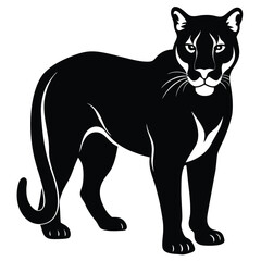 cougar vector sihouette