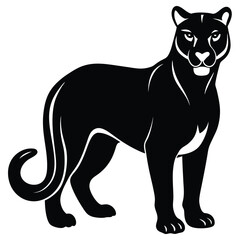 cougar vector sihouette