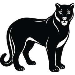 cougar vector sihouette